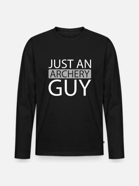 Archery Archery Archery Archer - Men's Premium Organic Long Sleeve Shirt - black