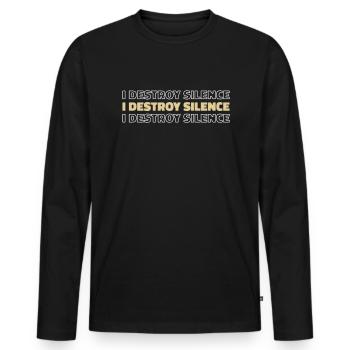 Banjo - Men's Premium Organic Long Sleeve Shirt - black - Front - Nico (187cm)