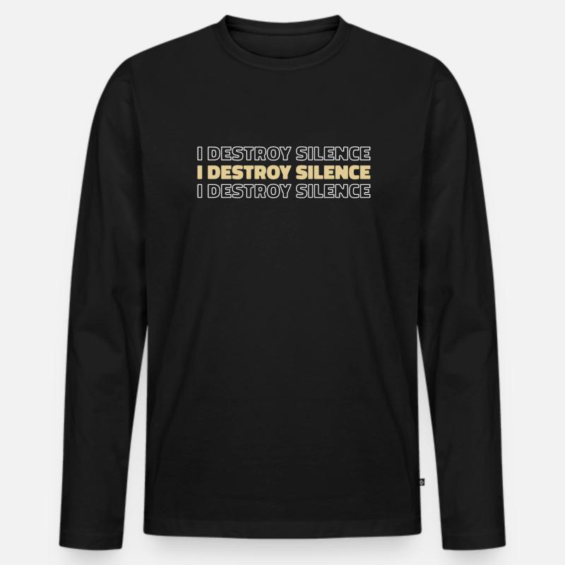 Banjo - Männer Premium Bio Langarmshirt - Schwarz