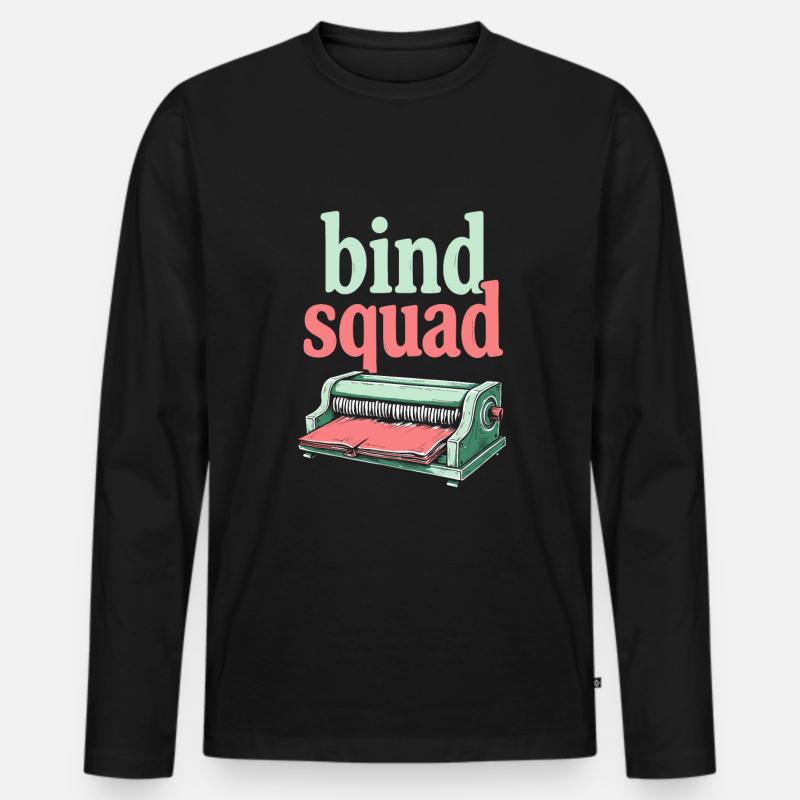 Buchbinder Kader - Männer Premium Bio Langarmshirt - Schwarz