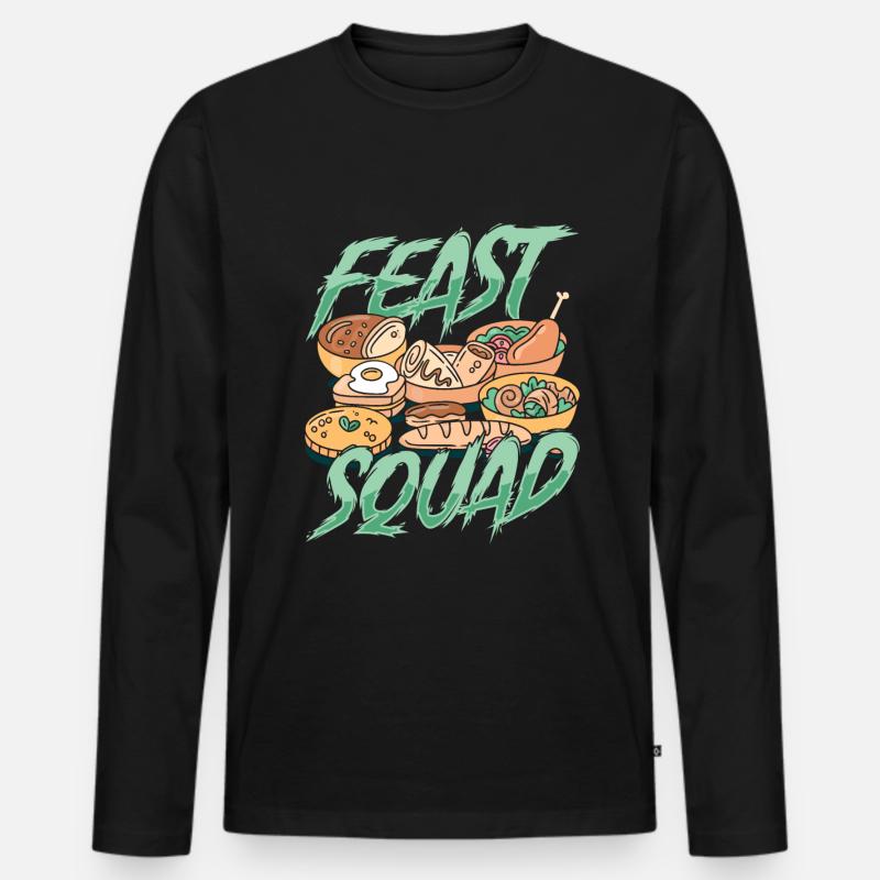 Caterer Kader - Männer Premium Bio Langarmshirt - Schwarz
