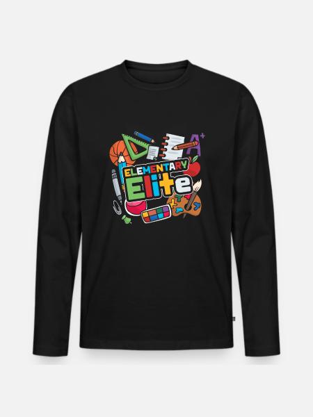 Primary Principal Team - Men's Premium Organic Long Sleeve Shirt - black