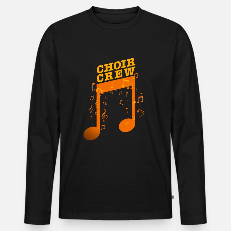 Chorlehrer Team - Männer Premium Bio Langarmshirt - Schwarz