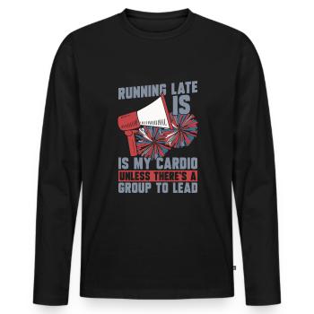 Cheerleader Cheerleading - Men's Premium Organic Long Sleeve Shirt - black - Front - Nico (187cm)