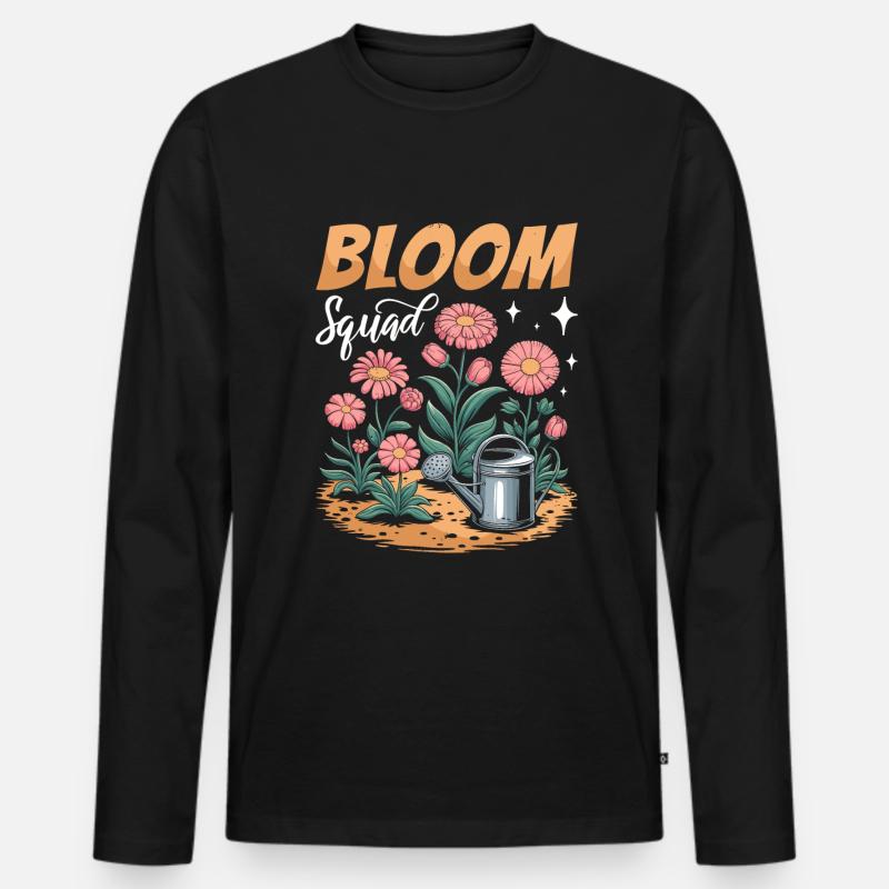 Gärtner Kader - Männer Premium Bio Langarmshirt - Schwarz