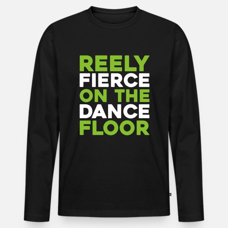 Irish Dance Irischer Tanz - Männer Premium Bio Langarmshirt - Schwarz