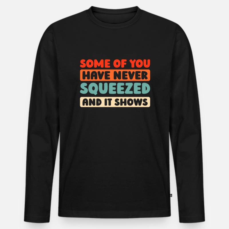 Akkordeon - Männer Premium Bio Langarmshirt - Schwarz