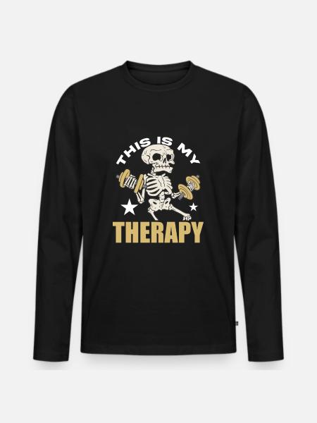 Workout, Fitness, Gym, Workout, Sports, Fun - Men's Premium Organic Long Sleeve Shirt - black