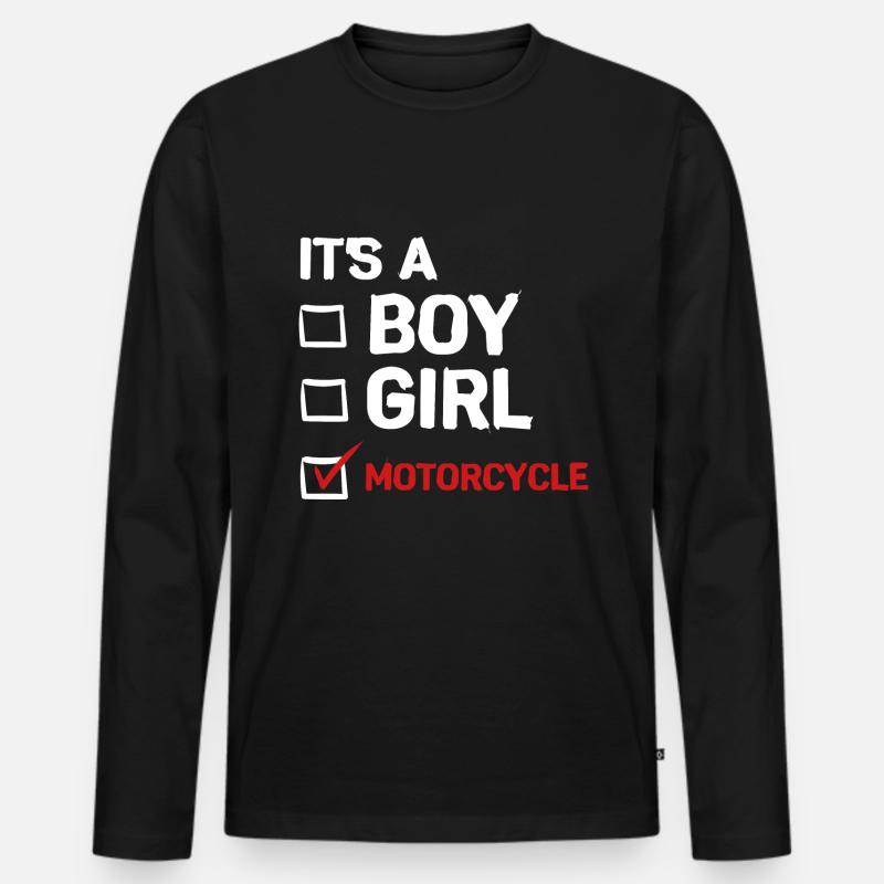 Tiny House - Männer Premium Bio Langarmshirt - Schwarz