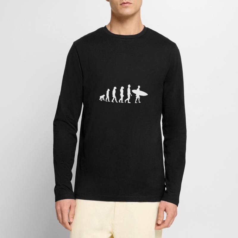 SURF EVOLUTION Männer Premium Bio Langarmshirt