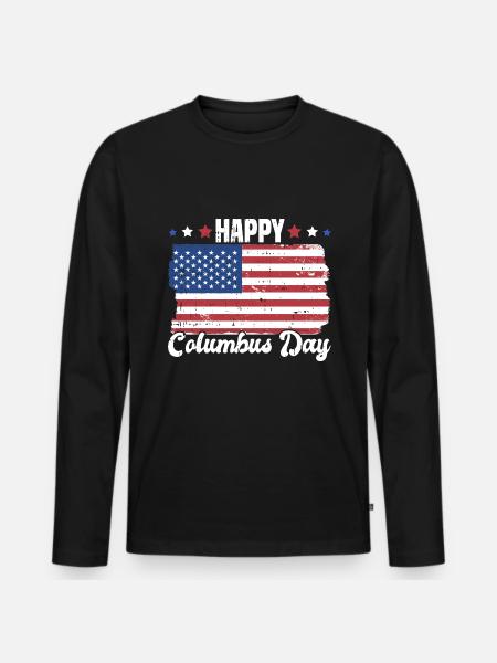 Christopher Columbus - Männer Premium Bio Langarmshirt - Schwarz