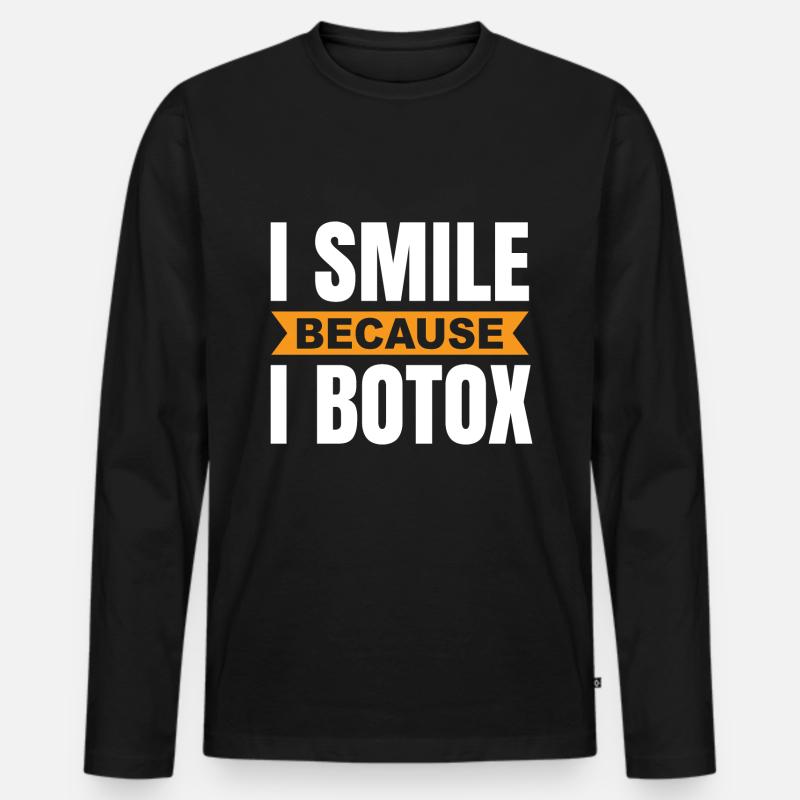 Botox - Männer Premium Bio Langarmshirt - Schwarz