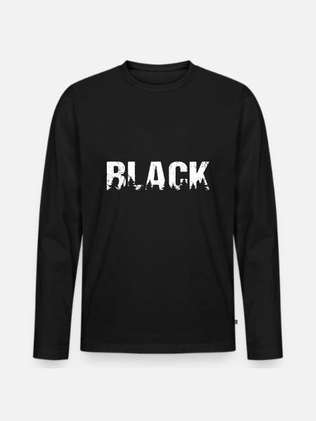 Black Forest Schwarzwald - Men's Premium Organic Long Sleeve Shirt - black