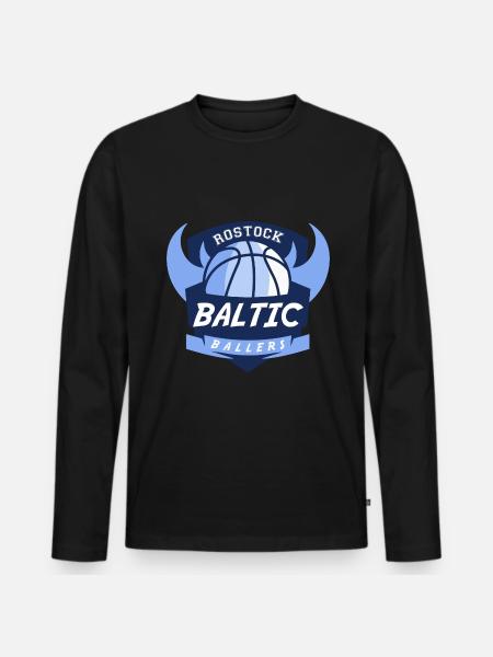 Baltic Ballers Logo - Men's Premium Organic Long Sleeve Shirt - black