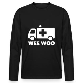 Ambulance paramedics - Men's Premium Organic Long Sleeve Shirt - black - Front - Nico (187cm)