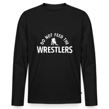 Grappling Martial Arts Wrestling - Männer Premium Bio Langarmshirt - Schwarz - Vorne - Nico (187cm)