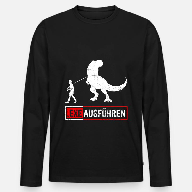 Admin Programmierer ITler Informatik Geschenk EXE Männer Premium Bio Langarmshirt
