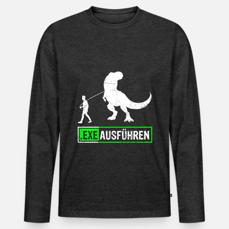 Admin Programmierer ITler Informatik Geschenk EXE Männer Premium Bio Langarmshirt