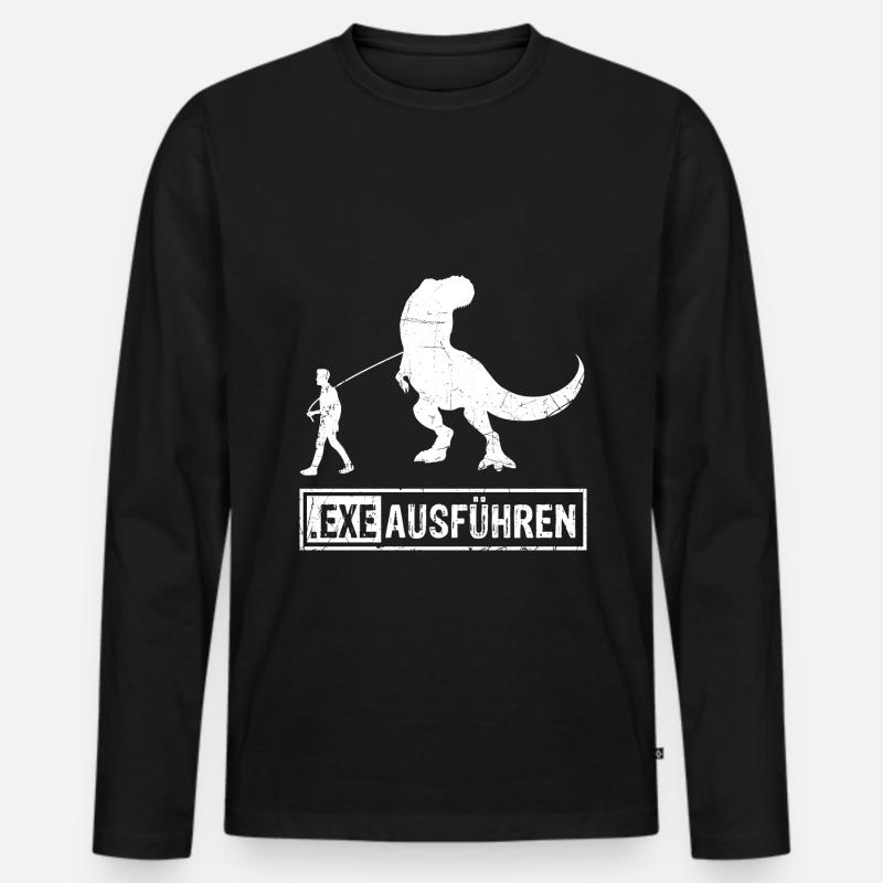 Admin Programmierer ITler Informatiker Spruch EXE Männer Premium Bio Langarmshirt
