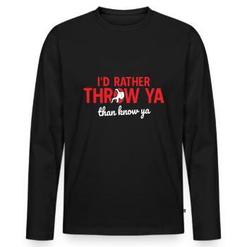 Grappling Martial Arts Wrestling - Männer Premium Bio Langarmshirt - Schwarz - Vorne - Nico (187cm)