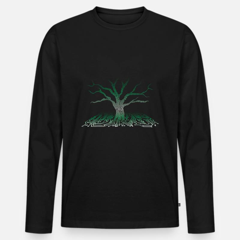 Informatiker - Männer Premium Bio Langarmshirt - Schwarz