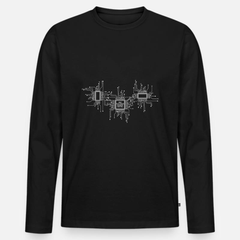 microcontroller - Men's Premium Organic Long Sleeve Shirt - black