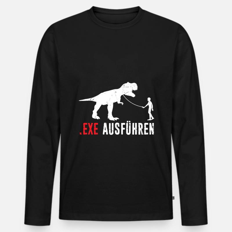 Admin Programmierer ITler Informatiker Spruch EXE Männer Premium Bio Langarmshirt
