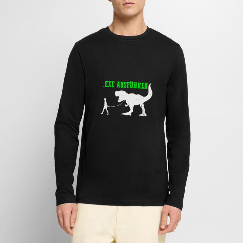 Admin Programmierer ITler Informatiker Spruch EXE Männer Premium Bio Langarmshirt