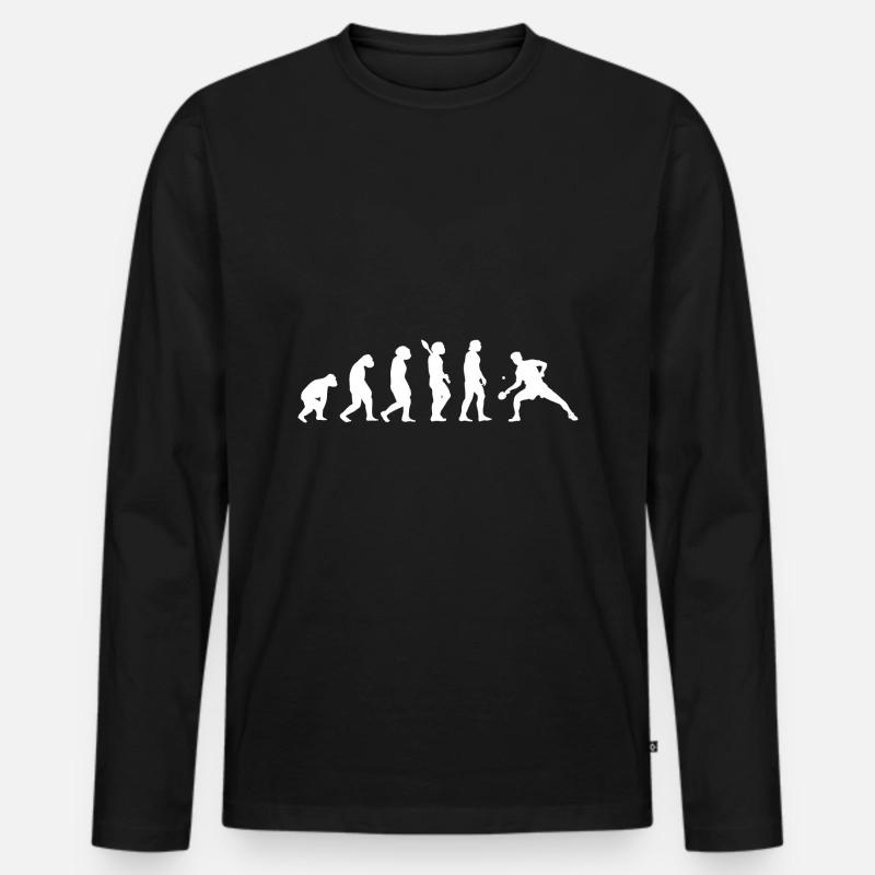 Ping-pong Evolution Ping-pong ping-pong - T-shirt manches longues Premium bio Homme - noir