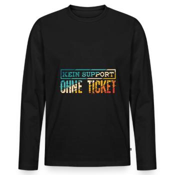 Systemadministrator Admin Itler Programmierer Gesc - Männer Premium Bio Langarmshirt - Schwarz - Vorne - Nico (187cm)