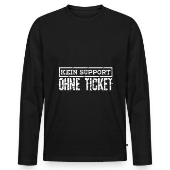 Systemadministrator Admin Itler Programmierer Büro - Männer Premium Bio Langarmshirt - Schwarz - Vorne - Nico (187cm)
