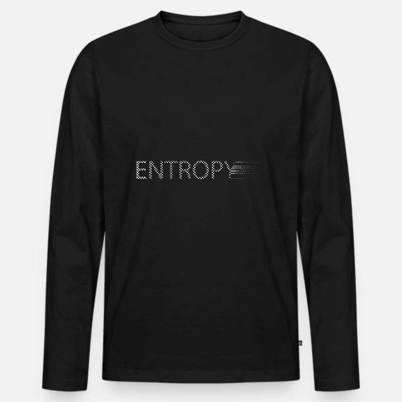 entropy - Men's Premium Organic Long Sleeve Shirt - black