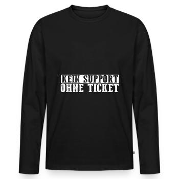 Systemadministrator Admin Itler Programmierer Gesc - Männer Premium Bio Langarmshirt - Schwarz - Vorne - Nico (187cm)
