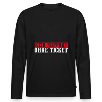 Systemadministrator Admin Itler Programmierer Büro - Männer Premium Bio Langarmshirt - Schwarz - Vorne - Nico (187cm)