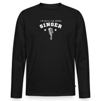 Tierbefreiung Vieh Veganer Kuh Nicht Essen - Männer Premium Bio Langarmshirt - Schwarz - Vorne - Nico (187cm)