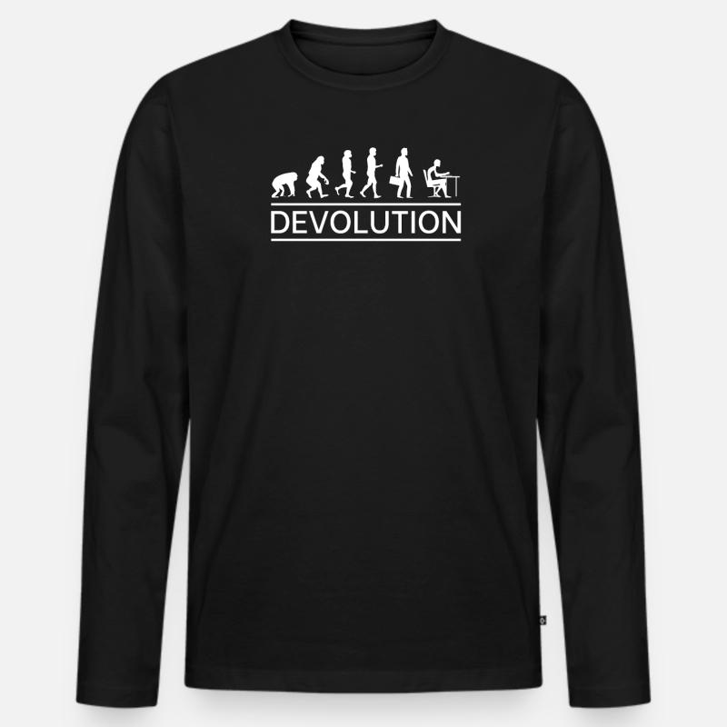 Devolution Work Computer Technologies Technology Men's Premium Organic Long Sleeve Shirt