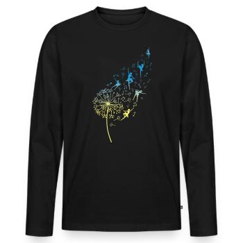 Here for the Beer Feed Festival Bavaria for the breasts - Men's Premium Organic Long Sleeve Shirt - black - Front - Nico (187cm)