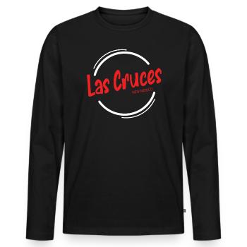 Las Cruces New Mexico Hiking City Popular Spot - Men's Premium Organic Long Sleeve Shirt - black - Front - Nico (187cm)