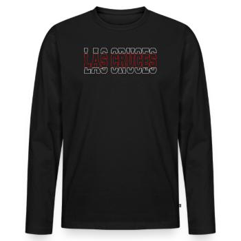Las Cruces New Mexico Hiking City Popular Spot - Men's Premium Organic Long Sleeve Shirt - black - Front - Nico (187cm)