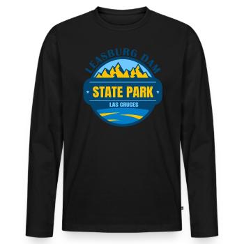 Leasburg Dam State Park Las Cruces New Mexico - Männer Premium Bio Langarmshirt - Schwarz - Vorne - Nico (187cm)