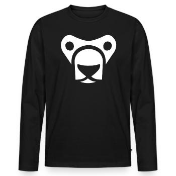Free the Bears Panda Save Nature Wild Zoo Quote - Men's Premium Organic Long Sleeve Shirt - black - Front - Nico (187cm)