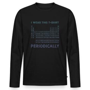 Periodensystem - Männer Premium Bio Langarmshirt - Schwarz - Vorne - Nico (187cm)
