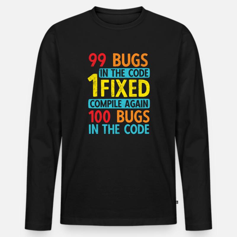 Software Ingenieur Informatiker Programmierer - Männer Premium Bio Langarmshirt - Schwarz