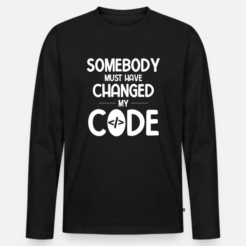 Software Ingenieur Informatiker Programmierer - Männer Premium Bio Langarmshirt - Schwarz