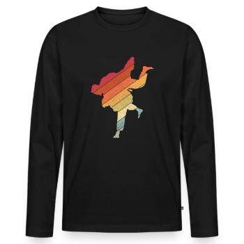 Japanischer Kampfsport Judo - Männer Premium Bio Langarmshirt - Schwarz - Vorne - Nico (187cm)