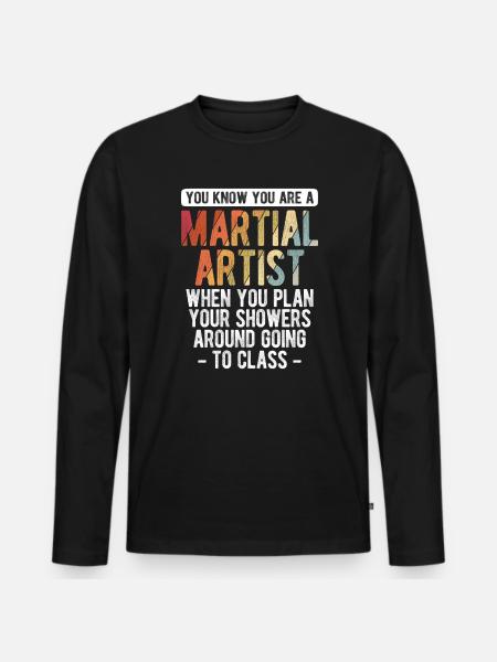 Mixed Martial Arts MMA - Männer Premium Bio Langarmshirt - Schwarz
