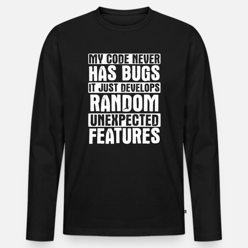 Software Ingenieur Informatiker Programmierer - Männer Premium Bio Langarmshirt - Schwarz