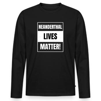 Les vies autochtones comptent - T-shirt manches longues Premium bio Homme - noir - Devant - Nico (187cm)