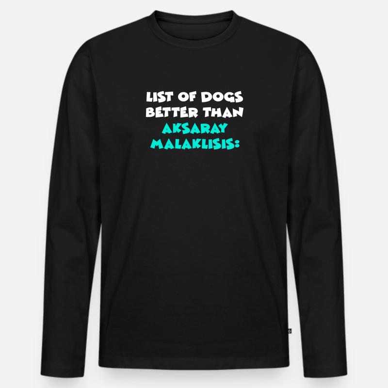 Aksaray Malaklisis - Männer Premium Bio Langarmshirt - Schwarz