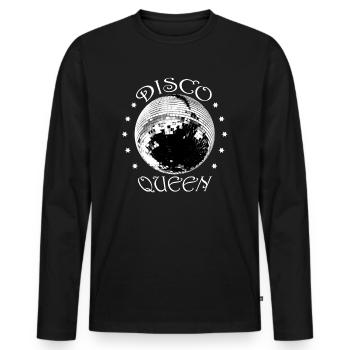 Disco Queen Disco Ball Glamour - Men's Premium Organic Long Sleeve Shirt - black - Front - Nico (187cm)